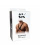 Чоловіча портупея Art of Sex - Spartacus, екошкіра, колір білий, розмір L-2XL