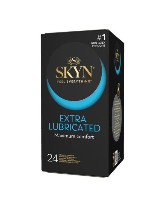 Безлатексні преміум-презервативи SKYN Extra Lubricated 24 шт (м'яте паковання!!!) Безлатексні преміум-презервативи SKYN Extra Lubricated 24 шт (м'яте паковання!!!)