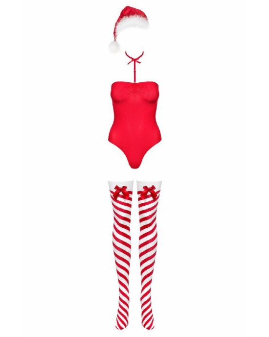 Боді Obsessive Kissmas teddy red L/XL (м'ята упаковка!!!) Боді Obsessive Kissmas teddy red L/XL (м'ята упаковка!!!)