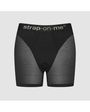 Шорти з фіксацією ділдо Strap-On-Me Harness Lingerie Halo - XL - Black