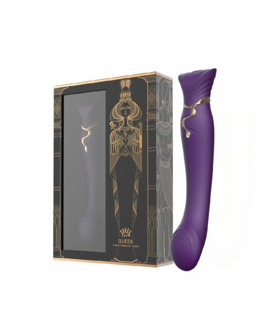 Смартвібратор Zalo — Queen Twilight Purple, пульсівна перлина, кристал Swarovski Смартвібратор Zalo — Queen Twilight Purple, пульсівна перлина, кристал Swarovski