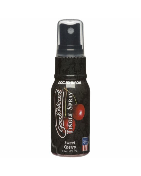 Спрей для мінету Doc Johnson GoodHead Tingle Spray - Sweet Cherry (29 мл) (пошкоджене паковання!!!) Спрей для мінету Doc Johnson GoodHead Tingle Spray - Sweet Cherry (29 мл) (пошкоджене паковання!!!)