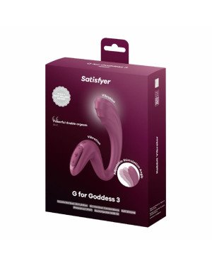Вагінально-кліторальний вібратор Satisfyer G for Goddess 3 Wine Red (м'яте паковання!!!)
