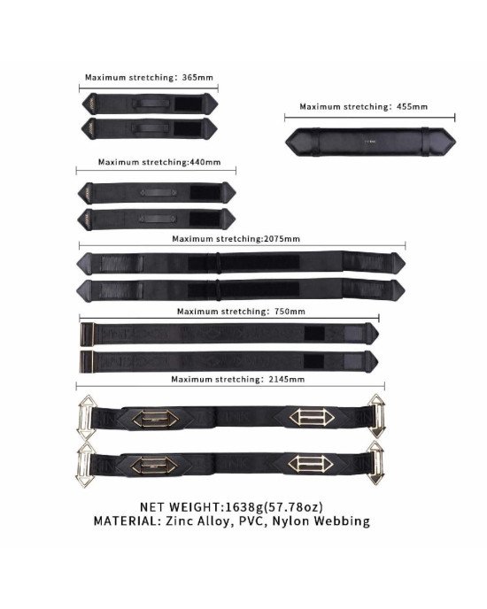 Фіксатори рук і ніг для ліжка LOCKINK BDSM Adjustable Bed Restraint Kit (м'ята упаковка!!!) Фіксатори рук і ніг для ліжка LOCKINK BDSM Adjustable Bed Restraint Kit (м'ята упаковка!!!)