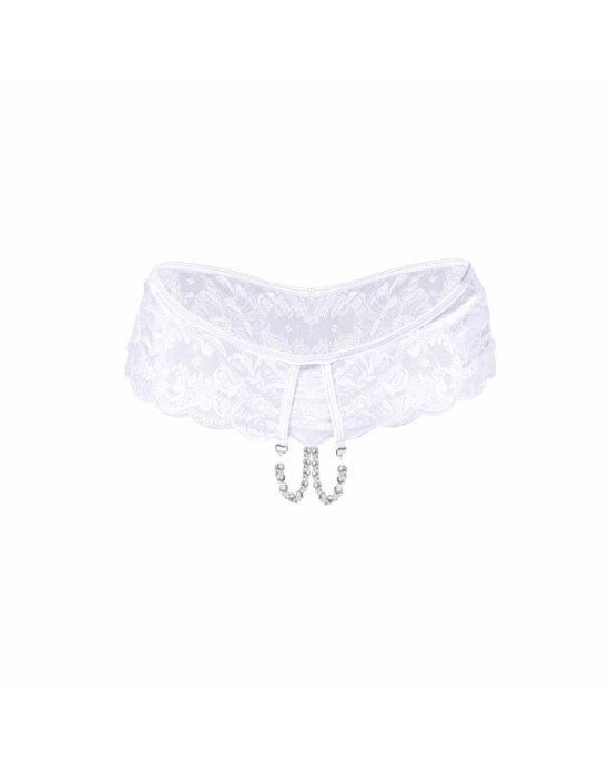 Сексуальні відкриті трусики Art of Sex - Isabell, колір білий, розмір L-2XL Сексуальні відкриті трусики Art of Sex - Isabell, колір білий, розмір L-2XL