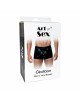 Чоловічі труси з сюрпризом Art of Sex - Gladiator, чорні з ефектом мокрого оксамиту, розмір L Чоловічі труси з сюрпризом Art of Sex - Gladiator, чорні з ефектом мокрого оксамиту, розмір L