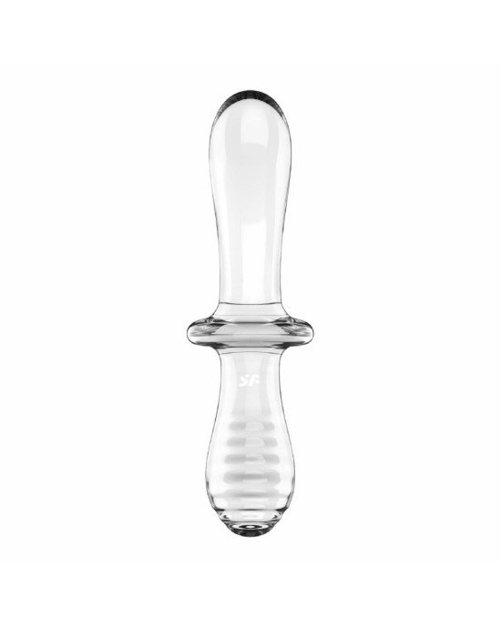 Дилдо Satisfyer Double Crystal (Transparent) (повреждена упаковка!!!)