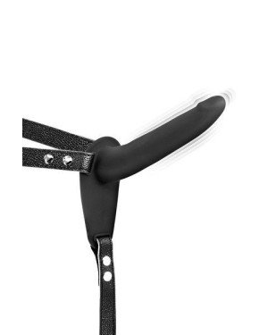 Страпон з вібрацією Fetish Tentation Vibrating Strap-On with Dildo Black (м'ята упаковка!!!)