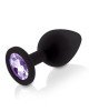 Набір силіконових анальних пробок із кристалом Rianne S: Booty Plug Set Black (м'ята упаковка!!!)