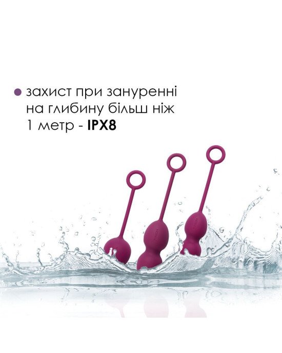 Набір вагінальних кульок зі зміщеним центром ваги Svakom Nova Violet (м'ята упаковка!!!) Набір вагінальних кульок зі зміщеним центром ваги Svakom Nova Violet (м'ята упаковка!!!)