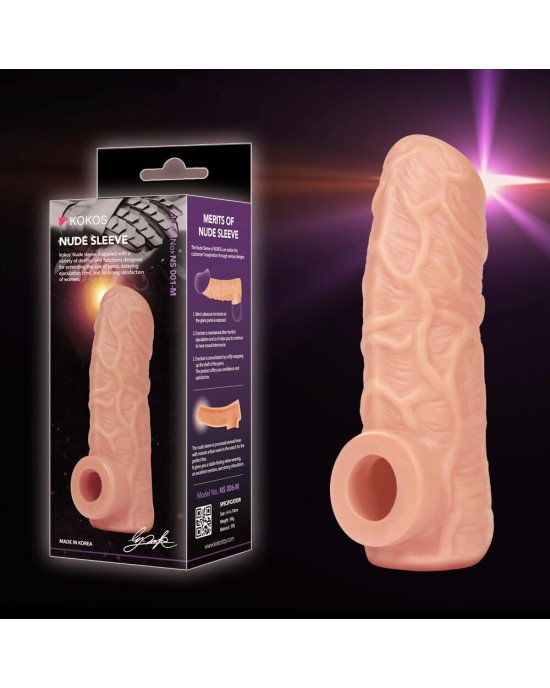 Насадка на член Kokos Nude Sleeve NS 001 M (м'яте паковання!!!) Насадка на член Kokos Nude Sleeve NS 001 M (м'яте паковання!!!)