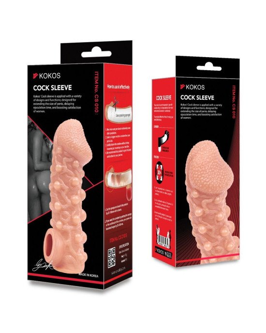 Насадка на член Kokos Cock Sleeve CS 010 L (м'ята упаковка!!!) Насадка на член Kokos Cock Sleeve CS 010 L (м'ята упаковка!!!)