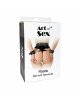 Шкіряний пояс із наручниками Art of Sex - Kasta, Чорний L-2XL Шкіряний пояс із наручниками Art of Sex - Kasta, Чорний L-2XL