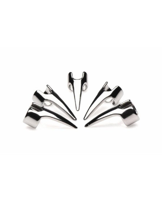 Набір кілець з кігтями Master Series Five-Piece Sensation Claw Rings - Silver (м'ята упаковка!!!)