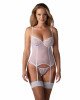 Корсет Obsessive Alissium corset & thong M/L (м'ята упаковка!!!)
