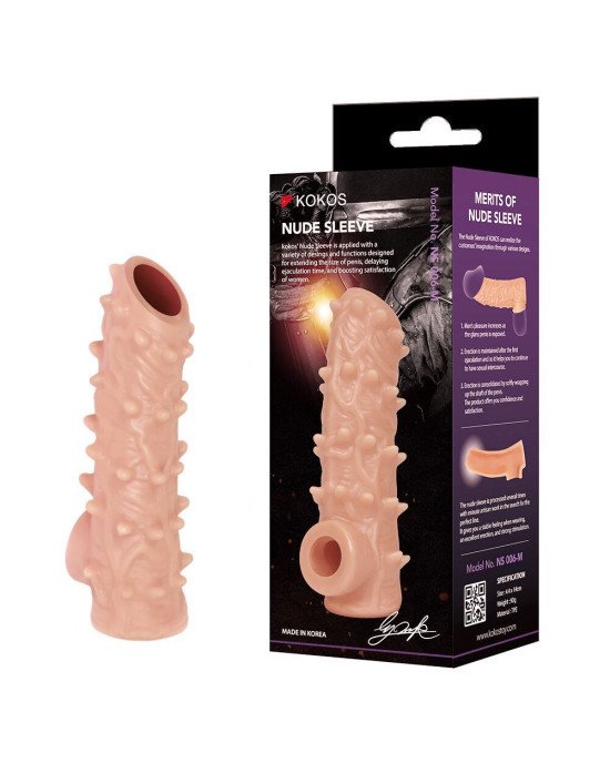 Насадка на член Kokos Nude Sleeve NS 006 L