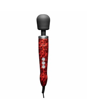 Вібромасажер DOXY Die Cast ROSE PATTERN, дуже потужний, живлення 220В, металевий корпус