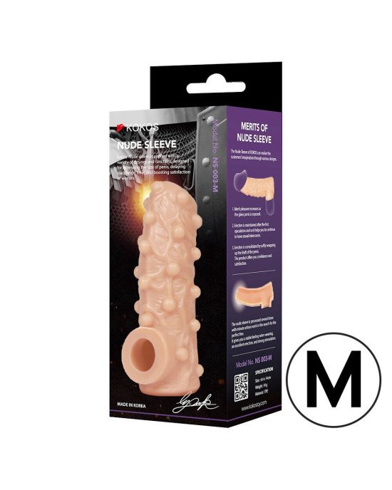 Насадка на член Kokos Nude Sleeve NS 001 M (м'яте паковання!!!) Насадка на член Kokos Nude Sleeve NS 001 M (м'яте паковання!!!)