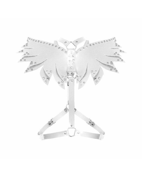 Жіноча портупея Art of Sex - Wings біла L-2XL, екошкіра Жіноча портупея Art of Sex - Wings біла L-2XL, екошкіра