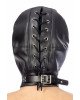 Капюшон для БДСМ зі знімною маскою Fetish Tentation BDSM hood in leatherette with removable mask Капюшон для БДСМ зі знімною маскою Fetish Tentation BDSM hood in leatherette with removable mask