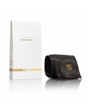 Сатинова пов'язка на очі YESforLOV BLACK SATIN BLINDFOLD (м'яте паковання!!!)