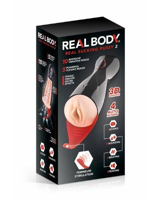 Мастурбатор-вагіна Real Body — Real Sucking Pussy 2 (м'яте паковання!!!) Мастурбатор-вагіна Real Body — Real Sucking Pussy 2 (м'яте паковання!!!)