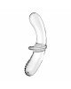Дилдо Satisfyer Double Crystal (Transparent) (повреждена упаковка!!!)
