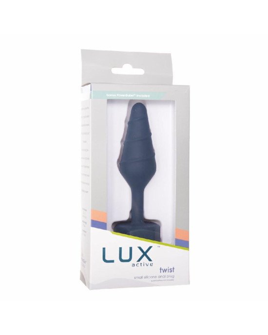Анальна пробка Lux Active Twist Plug Small Blue (м'яте паковання!!!) Анальна пробка Lux Active Twist Plug Small Blue (м'яте паковання!!!)