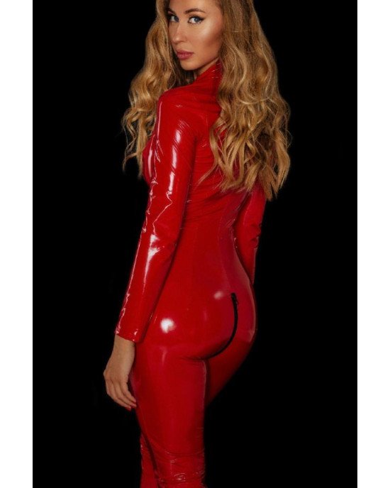 Комбінезон лакований D&A (Annette) XL червоний