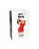 Сексуальна лакована сукня на шнурівці Art of Sex - Ginger чорна L-2XL Сексуальна лакована сукня на шнурівці Art of Sex - Ginger чорна L-2XL