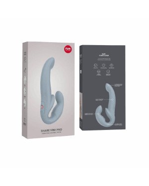 Безремінний страпон з вібрацією Fun Factory SHARE VIBE PRO cool grey (м'яте паковання!!!) Безремінний страпон з вібрацією Fun Factory SHARE VIBE PRO cool grey (м'яте паковання!!!)