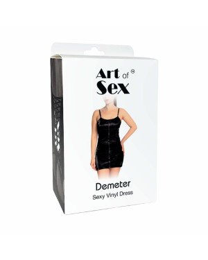Лакована сукня Art of Sex - Demeter, колір чорний, розмір S Лакована сукня Art of Sex - Demeter, колір чорний, розмір S