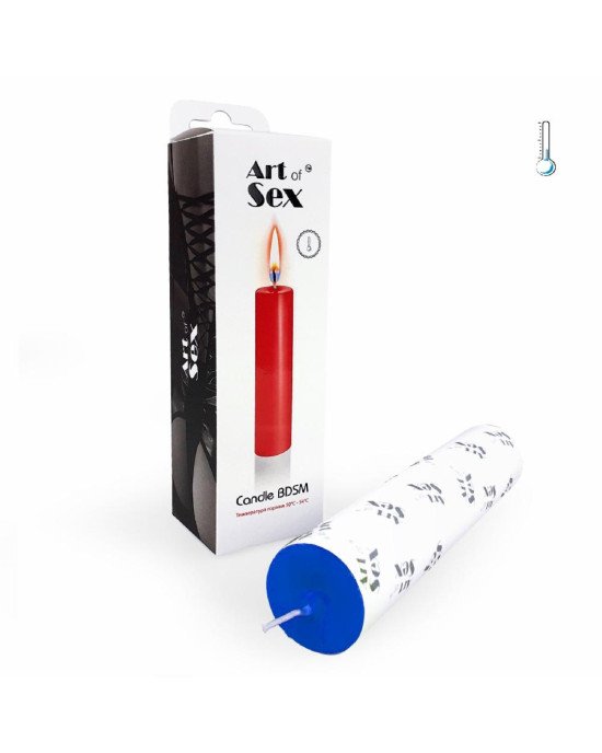 Синя воскова свічка Art of Sex size M 15 см низькотемпературна Синя воскова свічка Art of Sex size M 15 см низькотемпературна