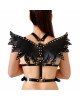 Жіноча портупея Art of Sex - Wings чорна L-2XL, екошкіра