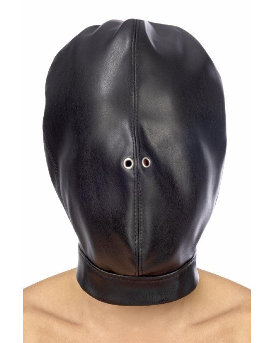 Капюшон для БДСМ Fetish Tentation Closed BDSM hood in leatherette Капюшон для БДСМ Fetish Tentation Closed BDSM hood in leatherette