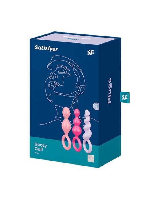 Набір анальних іграшок Satisfyer Plugs colored (set of 3) - Booty Call (м'яте паковання!!!) Набір анальних іграшок Satisfyer Plugs colored (set of 3) - Booty Call (м'яте паковання!!!)