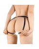 Набір портупея + трусики зі шкіри з ланцюжками Art of Sex - Cross, розмір L-2XL, колір чорний Набір портупея + трусики зі шкіри з ланцюжками Art of Sex - Cross, розмір L-2XL, колір чорний