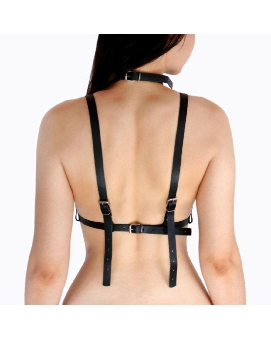 Портупея жіноча Art of Sex - Delaria Leather harness, Чорна L-2XL Портупея жіноча Art of Sex - Delaria Leather harness, Чорна L-2XL