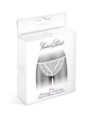 Трусики-стрінги з перлинною ниткою Fashion Secret KATIA White Трусики-стрінги з перлинною ниткою Fashion Secret KATIA White