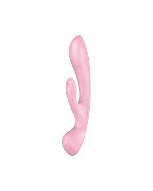 Двосторонній вібратор-кролик Satisfyer Triple Oh Pink (м'яте паковання!!!)