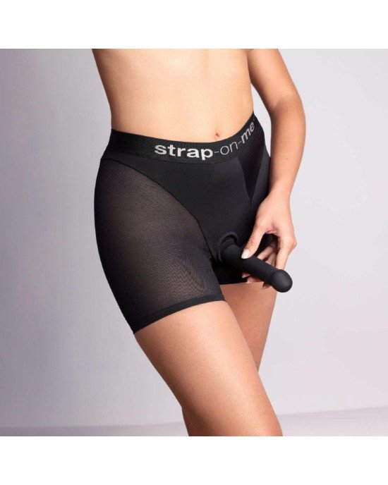 Шорти з фіксацією ділдо Strap-On-Me Harness Lingerie Halo - XS - Black Шорти з фіксацією ділдо Strap-On-Me Harness Lingerie Halo - XS - Black