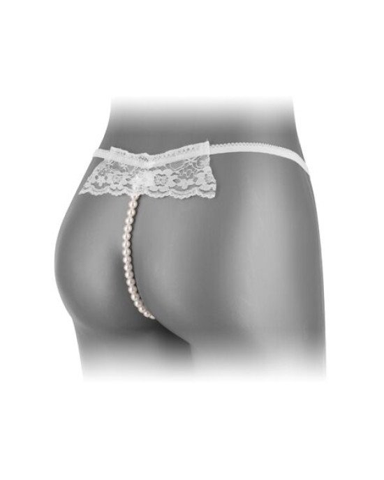 Трусики-стрінги з перлинною ниткою Fashion Secret KATIA White Трусики-стрінги з перлинною ниткою Fashion Secret KATIA White