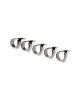 Набір кілець з кігтями Master Series Five-Piece Sensation Claw Rings - Silver (м'ята упаковка!!!)