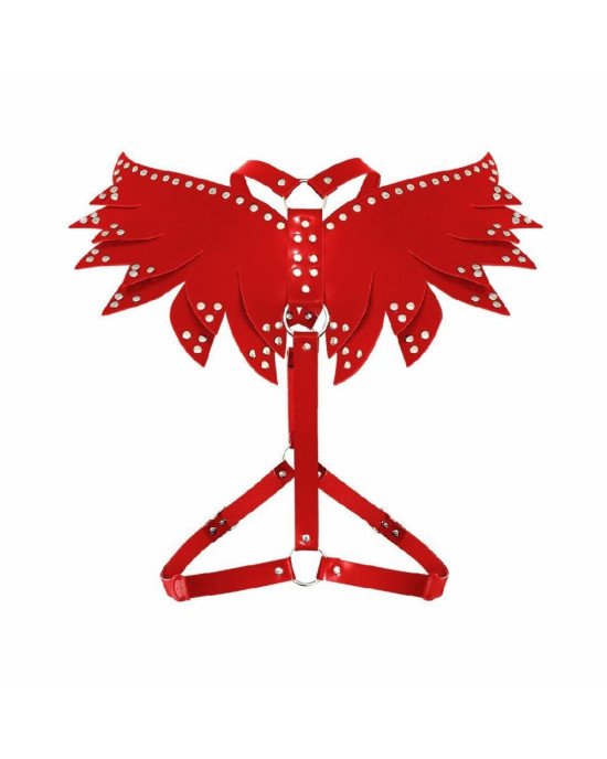 Жіноча портупея Art of Sex - Wings червона L-2XL, екошкіра Жіноча портупея Art of Sex - Wings червона L-2XL, екошкіра