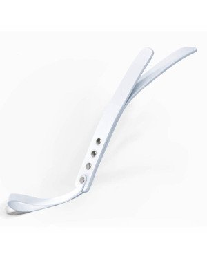 Падл двошаровий Feral Feelings Leather Mini Paddle White, натуральна шкіра Падл двошаровий Feral Feelings Leather Mini Paddle White, натуральна шкіра