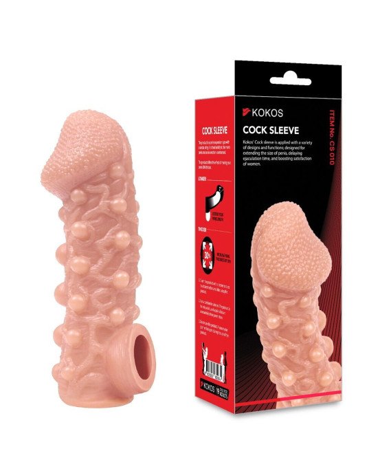 Насадка на член Kokos Cock Sleeve CS 010 L (м'ята упаковка!!!) Насадка на член Kokos Cock Sleeve CS 010 L (м'ята упаковка!!!)