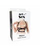 Шкіряна портупея Art of Sex - Melani Leather harness, Чорна L-2XL Шкіряна портупея Art of Sex - Melani Leather harness, Чорна L-2XL
