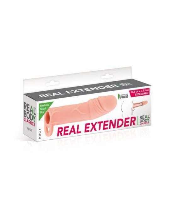 Насадка на член Real Body — Real Extender HUGY (порване паковання) Насадка на член Real Body — Real Extender HUGY (порване паковання)