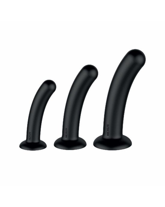 Набір дилдо Nexus Dilating Set (17см, 15см, 12,5см) (м'ята упаковка!!!) Набір дилдо Nexus Dilating Set (17см, 15см, 12,5см) (м'ята упаковка!!!)