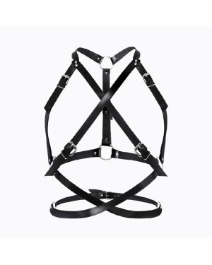 Портупея жіноча Art of Sex - Agnessa Leather harness, Чорний L-2XL